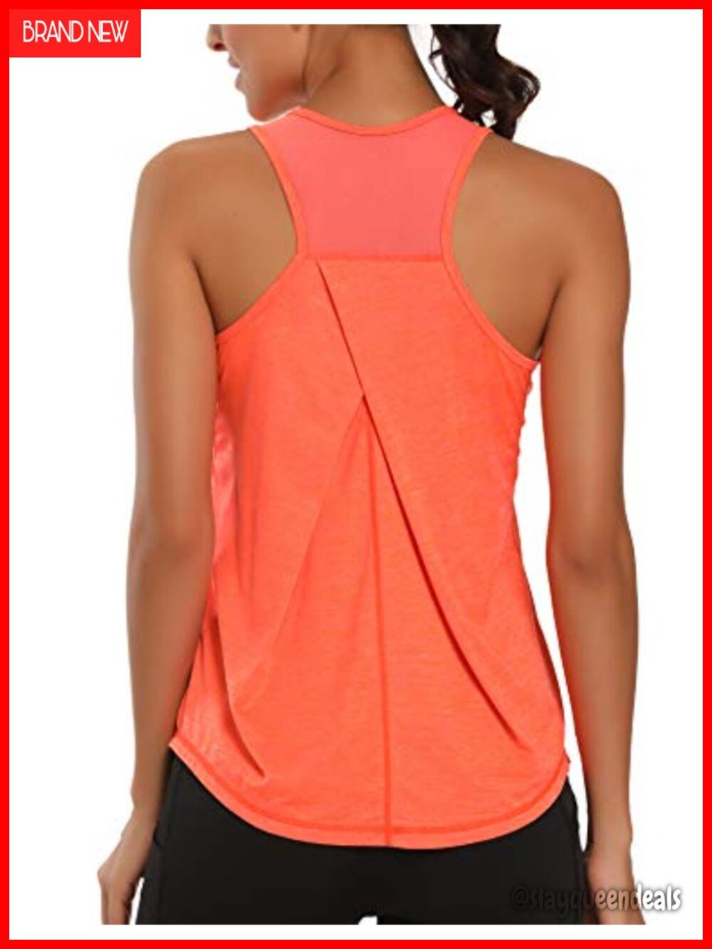 Aeuui Womens Workout Tank Top Racerback Mesh Back Athletic Yoga Gym